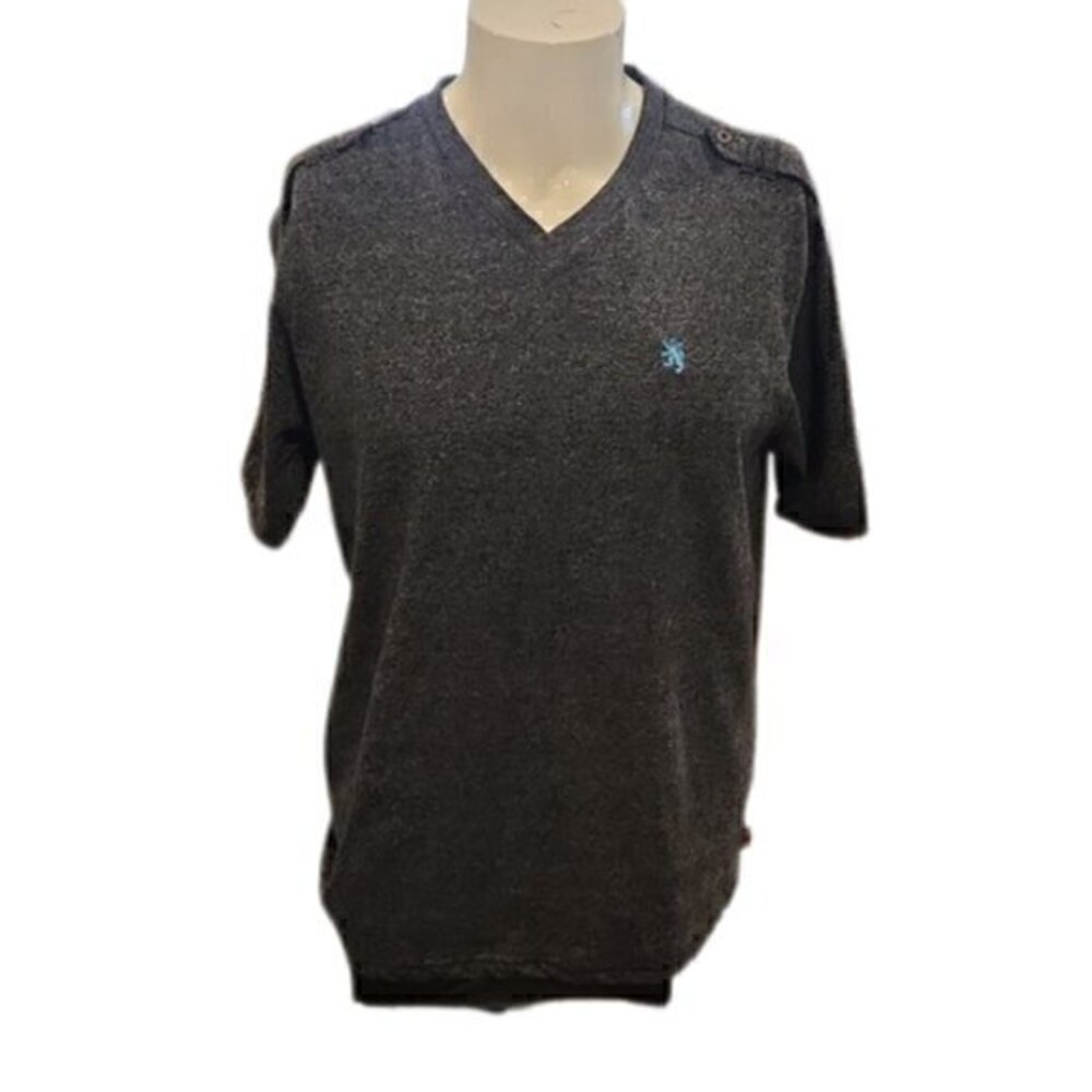 [Lions Den] Gray V-neck Shirt - Size L